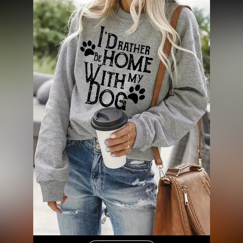 NEW Gray Dog Lover Sweatshirt. Comfy, fun, honest.